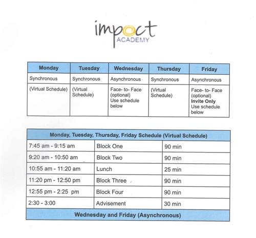 HS Bell Schedule